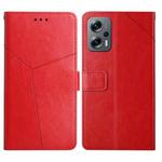 For Xiaomi Poco X4 GT Y Stitching Horizontal Flip Leather Phone Case(Red)