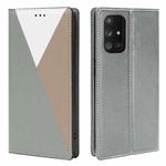 For Samsung Galaxy A32 5G 3-Splicing Flip Microfiber Leather Phone Case(Grey)
