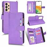 For Samsung Galaxy A33 5G Litchi Texture Zipper Leather Phone Case(Purple)