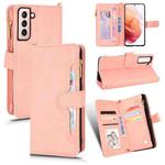 For Samsung Galaxy S21+ 5G Litchi Texture Zipper Leather Phone Case(Pink)