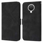 For Nokia G20 / G10 / 6.3 RFID Geometric Line Flip Leather Phone Case(Black)