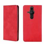 For Sony Xperia Pro-I Skin Feel Magnetic Horizontal Flip Leather Phone Case(Red)