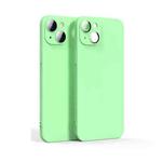 For iPhone 13 Lens Glass Film Liquid State Phone Case(Green)