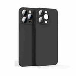 For iPhone 12 Pro Lens Glass Film Liquid State Phone Case(Black)