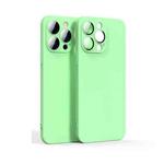 For iPhone 12 Pro Lens Glass Film Liquid State Phone Case(Green)