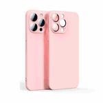 For iPhone 12 Pro Lens Glass Film Liquid State Phone Case(Pink)