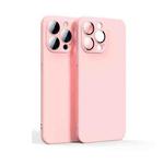 For iPhone 12 Pro Max Lens Glass Film Liquid State Phone Case(Pink)