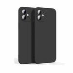 Lens Glass Film Liquid State Phone Case For iPhone 11(Black)