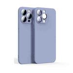 Lens Glass Film Liquid State Phone Case For iPhone 11 Pro(Purple)