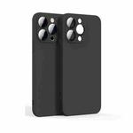 Lens Glass Film Liquid State Phone Case For iPhone 11 Pro Max(Black)