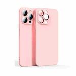 Lens Glass Film Liquid State Phone Case For iPhone 11 Pro Max(Pink)