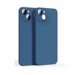 For iPhone 13 mini Lens Glass Film Liquid State Phone Case (Blue)