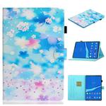 For Lenovo Tab M10 Plus 10.6 3rd Gen 2022 Coloured Drawing Smart Leather Tablet Case(Petal Rain)