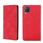 For Samsung Galaxy M12/F12 Skin Feel Magnetic Horizontal Flip Leather Phone Case(Red)