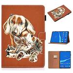 For Lenovo Tab M10 Plus 10.6 3rd Gen 2022 Pure Color Painting Smart Leather Tablet Case(Dog)