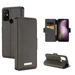 For Motorola Moto G30 / G10 MUXMA MX115 Cross Texture Oil Edge Flip Leather Phone Case(Grey)
