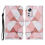 For Xiaomi 12 Lite Colored Drawing Pattern Flip Leather Phone Case(Marble)