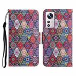 For Xiaomi 12 Lite Colored Drawing Pattern Flip Leather Phone Case(Diamond Kaleidoscope)