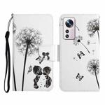 For Xiaomi 12 Lite Colored Drawing Pattern Flip Leather Phone Case(Dandelion)