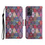 For OPPO A96 4G / Realme 9i Colored Drawing Pattern Flip Leather Phone Case(Diamond Kaleidoscope)