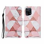 For OPPO Find X5 Colored Drawing Pattern Flip Leather Phone Case(Marble)