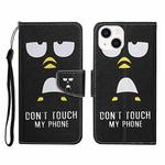 For OPPO Find X5 Colored Drawing Pattern Flip Leather Phone Case(Penguin)