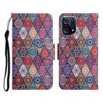 For OPPO Find X5 Colored Drawing Pattern Flip Leather Phone Case(Diamond Kaleidoscope)
