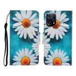 For OPPO Find X5 Pro Colored Drawing Pattern Flip Leather Phone Case(Daisy)