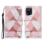 For OPPO Find X5 Pro Colored Drawing Pattern Flip Leather Phone Case(Marble)