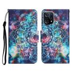 For OPPO Find X5 Pro Colored Drawing Pattern Flip Leather Phone Case(Star Mandala)