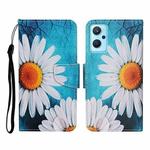 For Realme 9i Colored Drawing Pattern Flip Leather Phone Case(Chrysanthemum)