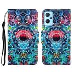 For Realme 9i Colored Drawing Pattern Flip Leather Phone Case(Mandala)