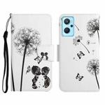 For Realme 9i Colored Drawing Pattern Flip Leather Phone Case(Dandelion)