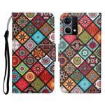 For OPPO Reno7 4G Colored Drawing Pattern Flip Leather Phone Case(Ethnic Style)