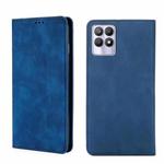 For OPPO Realme 8i Skin Feel Magnetic Horizontal Flip Leather Phone Case(Blue)