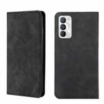 For OPPO Realme GT Master/Realme Q3 Pro Carnival Skin Feel Magnetic Horizontal Flip Leather Phone Case(Black)