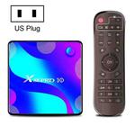 X88 PRO10 4K Smart TV BOX Android 11.0 Media Player, RK3318 Quad-Core 64bit Cortex-A53, RAM: 4GB, ROM: 64GB(US Plug)