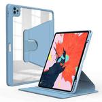 For iPad Pro 12.9 2022 / 2021 / 2020 / 2018 WIWU Rotary Leather Tablet Case(Blue)