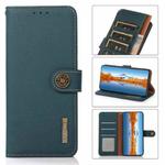 For Xiaomi Redmi Note 11T Pro KHAZNEH Custer Genuine Leather RFID Phone Case(Green)