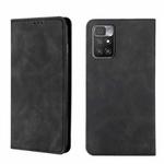 For Xiaomi Redmi 10 Skin Feel Magnetic Flip Leather Phone Case(Black)