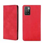 For Xiaomi Redmi 10 Skin Feel Magnetic Flip Leather Phone Case(Red)