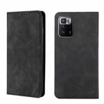 For Xiaomi Redmi Note 10 Pro China Skin Feel Magnetic Flip Leather Phone Case(Black)