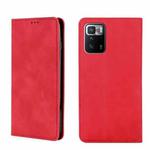 For Xiaomi Redmi Note 10 Pro China Skin Feel Magnetic Flip Leather Phone Case(Red)