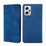 For Xiaomi Redmi Note 11T Pro 5G/Note 11T Pro+ 5G Skin Feel Magnetic Flip Leather Phone Case(Blue)