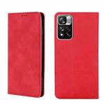 For Xiaomi Redmi Note 11 Pro/Note11 Pro+ 5G Skin Feel Magnetic Flip Leather Phone Case(Red)
