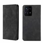 For Xiaomi Mix 4 Skin Feel Magnetic Flip Leather Phone Case(Black)