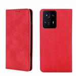 For Xiaomi Mix 4 Skin Feel Magnetic Flip Leather Phone Case(Red)