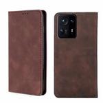 For Xiaomi Mix 4 Skin Feel Magnetic Flip Leather Phone Case(Dark Brown)