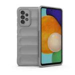 For Samsung Galaxy A52 5G Magic Shield TPU + Flannel Phone Case(Grey)