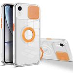 For iPhone XR Sliding Camera Cover Design TPU Phone Case(Orange)